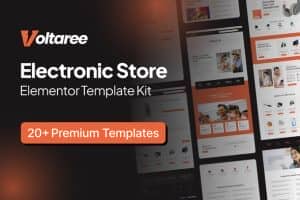 Voltaree – Electronic Woocommerce Store Elementor Pro Template Kit