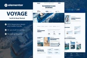 Voyage – Yacht & Boat Rental Elementor Template Kit