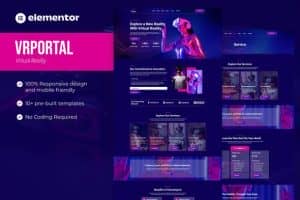 VRportal – Virtual Reality Services Elementor Template Kit