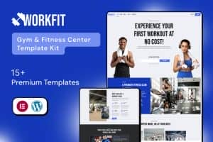WorkFit – Fitness & Gym Elementor Pro Template Kit