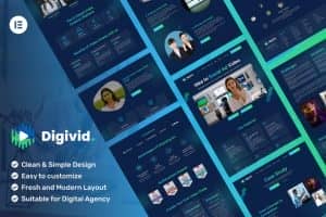 Digivid – AI Video Creation Software Elementor Template Kit