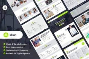 Elixir – Digital Marketing Agency Elementor Template Kit