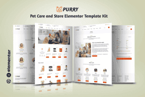 Purry – Pet Care WooCommerce Store Elementor Pro Template Kit