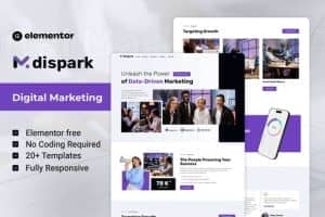 Dispark – Digital Marketing Agency Elementor Template Kit