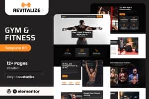 Revitalize – Fitness Gym Elementor Template Kit
