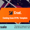 Crad – Creative Coming Soon HTML5 Template