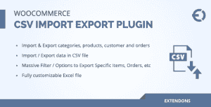 WooCommerce csv import export plugin – orders, customers, products