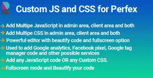 Elite Custom JS and CSS module for Perfex CRM