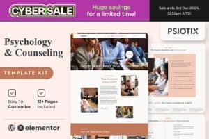 Psiotix – Psychologist & Hypnotherapy Elementor Templates