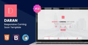 Daran – Responsive Coming Soon Template