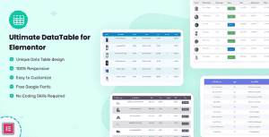 Datalentor – Advanced DataTable for Elementor