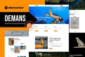 Demans – Petitions & Social Activism Elementor Pro Template Kit