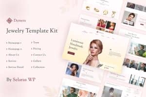 Demera – Jewelry Manufacturer & Store Elementor Template Kit