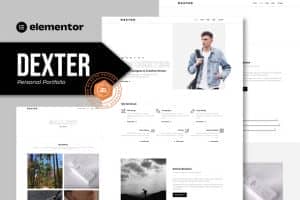 Dexter – Personal Portfolio Elementor Template Kit