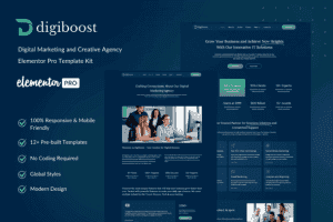 Digiboost – Digital Creative Agency Elementor Template Kit
