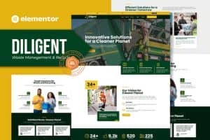 Diligent – Waste Management & Recycling Company Elementor Template Kit