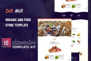 Dillmill – Organic Food Store Elementor Template Kit
