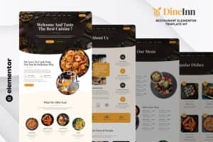 DineInn – Restaurant Elementor Template Kit