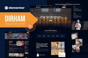 Dirham – Mosque & Islamic Center Elementor Pro Template Kit