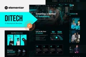Ditech – IT Solutions & Services Company Elementor Template Kit