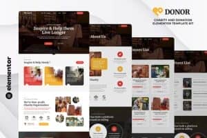 Donor – Charity & Donation Elementor Template Kit