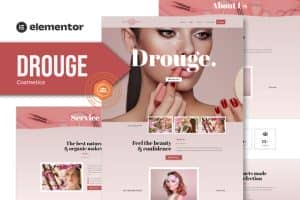 Drouge – Cosmetic Elementor Template Kit