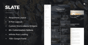 Slate – Responsive WordPress Blog Theme
