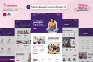 Educator – University & School Education Elementor Template Kit