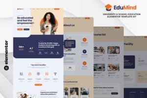 Edumind – University & School Education Elementor Template Kit