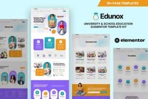 Edunox – University & School Education Elementor Template Kit