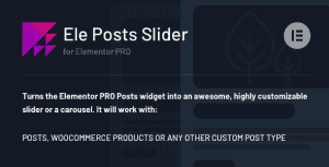 Ele Posts Slider – any post type slider for Elementor PRO