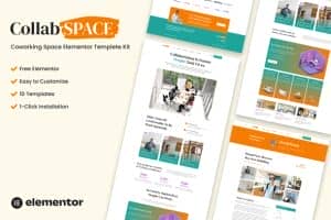 Collabspace – Coworking Space Elementor Template Kit