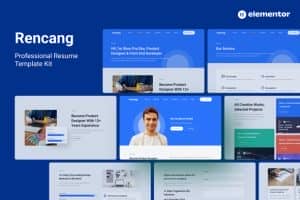 Rencang – CV & Portfolio Elementor Template Kit