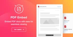 PDF Embed – WordPress PDF Viewer plugin
