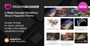 Passion Blogger – A Responsive WordPress Theme