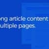 Epic Split Post – Post Content Splitter as Slider / Smart List with Ajax Pagination WordPress Plugin