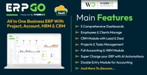 ERPGo SaaS – All In One Business ERP With Project, Account, HRM, CRM & POS