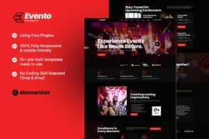 Evento – Event Agency Elementor Template Kit