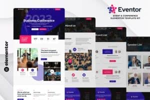 Eventor – Event & Conference Elementor Template Kit