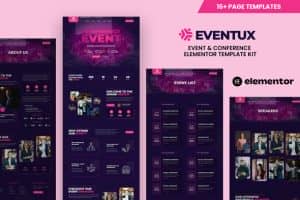 Eventux – Event & Conference Elementor Template Kit