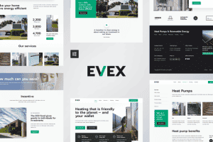 Evex – Heat Pumps & Renewable Energy Elementor Template Kit