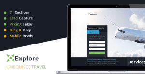 Explore – Travel Unbounce Template