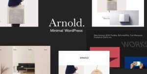 Minimal Portfolio WordPress Theme – Arnold.