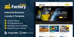 Factory Press – Industrial Business Joomla Template