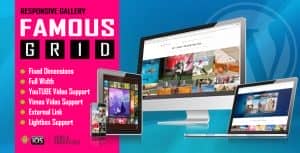 Famous – Responsive Image And Video Grid Gallery WordPress Plugin
