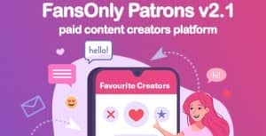 PHP FansOnly Patrons – Paid Content Creators Platform