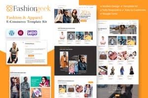 Fashion Geek – WooCommerce Fashion Elementor Pro Template Kit