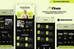 Finox – Finance & Business Consulting Elementor Template Kit