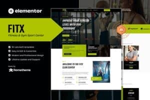 Fitx – Fitness & Gym Elementor Template Kit