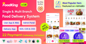 FoodKing – Restaurant Food Delivery System with Admin Panel & Delivery Man App | Restaurant POS